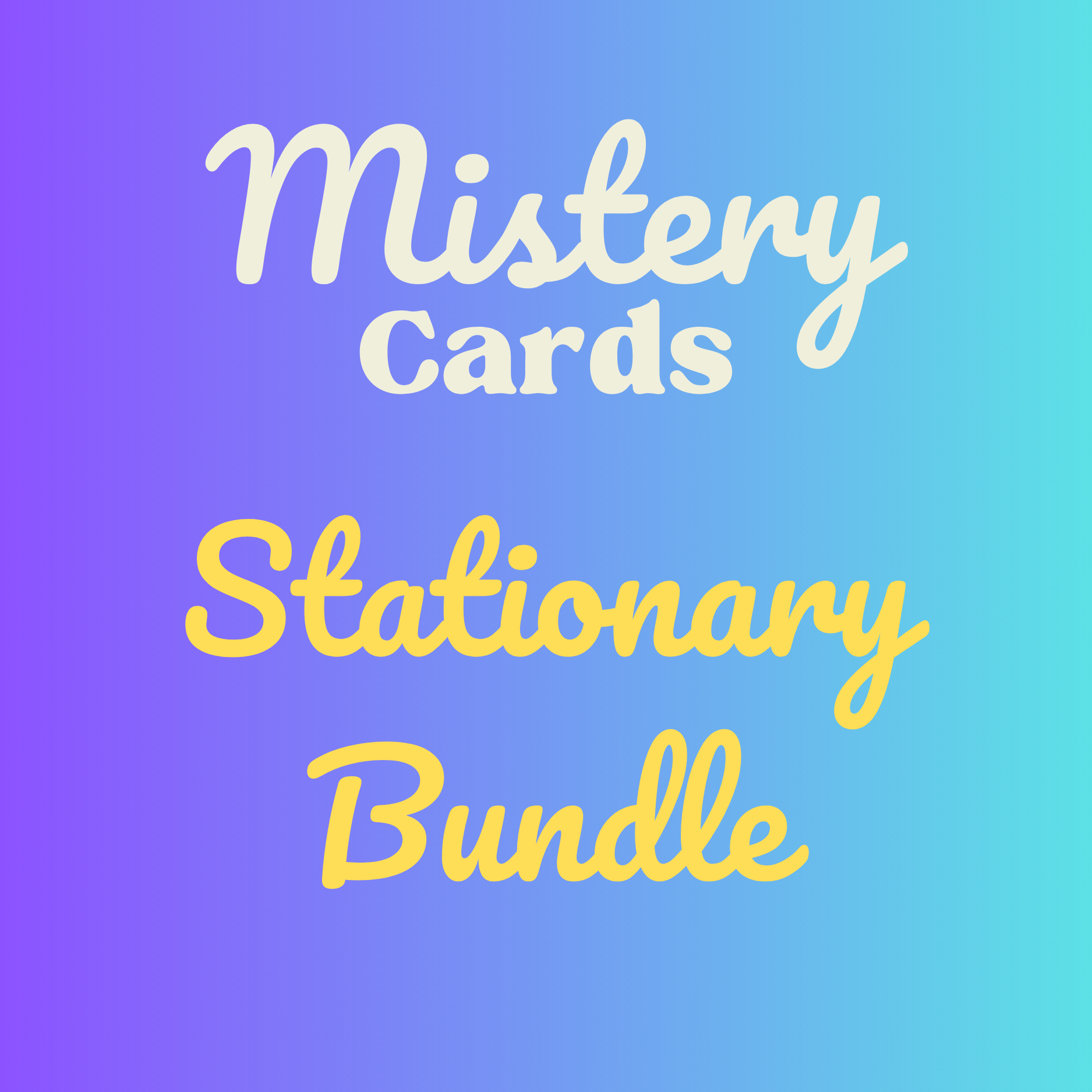 Mystery Card----Stationary