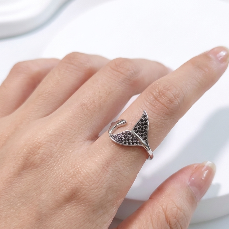 Ring｜Ocean Whisper Mermaid Tail Open Ring | Coastal Fantasy Jewelry